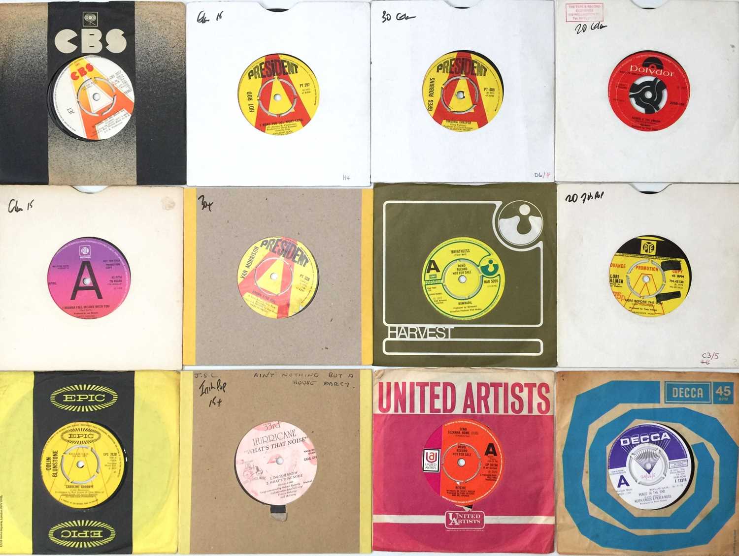 Lot 238 - 70s ROCK & POP 7" DEMOS COLLECTION