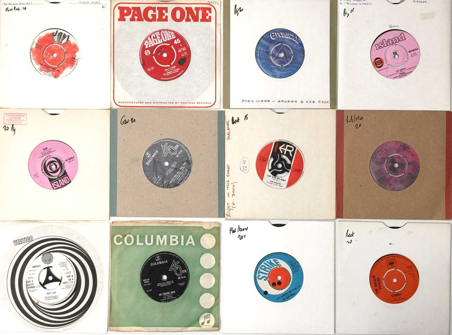 Lot 242 - 60s/ 70s - BEAT/ ROCK/ PSYCH 7" COLLECTION