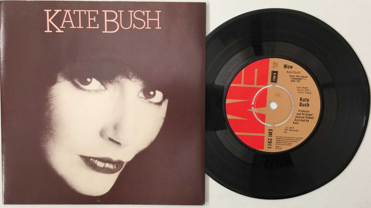 Lot 267 - KATE BUSH - WOW 7" EMI 2911 (MISPRESS - PLAYS QUEEN - DON'T STOP ME NOW EMI 2910)