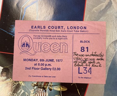 Lot 387 - QUEEN CONCERT MEMORABILIA