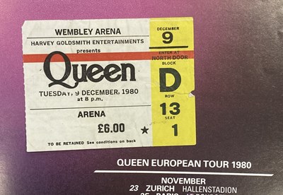 Lot 387 - QUEEN CONCERT MEMORABILIA