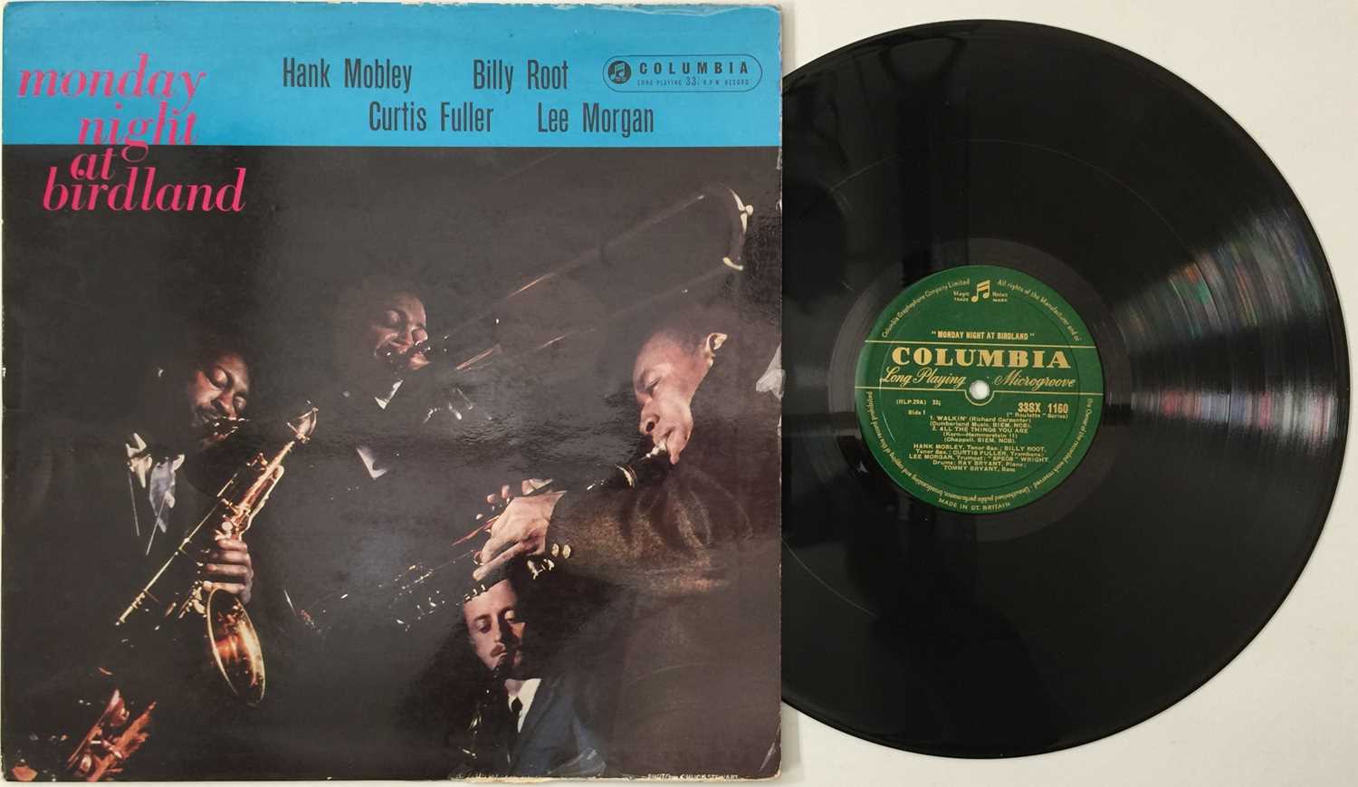 Lot 18 - MONDAY NIGHT AT BIRDLAND LP (MOBLEY/MORGAN/FULLER/ROOT) - ORIGINAL UK PRESSING (COLUMBIA 33SX 1160)