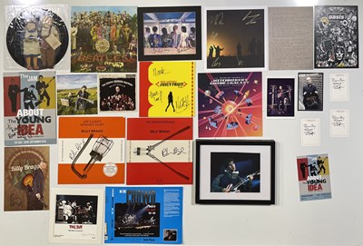Lot 285 - AUTOGRAPH COLLECTION INC FROM THE JAM/BILLY BRAGG.