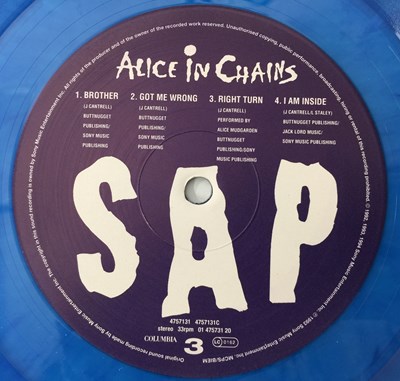 Lot 278 - ALICE IN CHAINS - JAR OF FLIES / SAP LP (ORIGINAL YELLOW/BLUE VINYL EU 1994 PRESSING -COLUMBIA 475713 1)