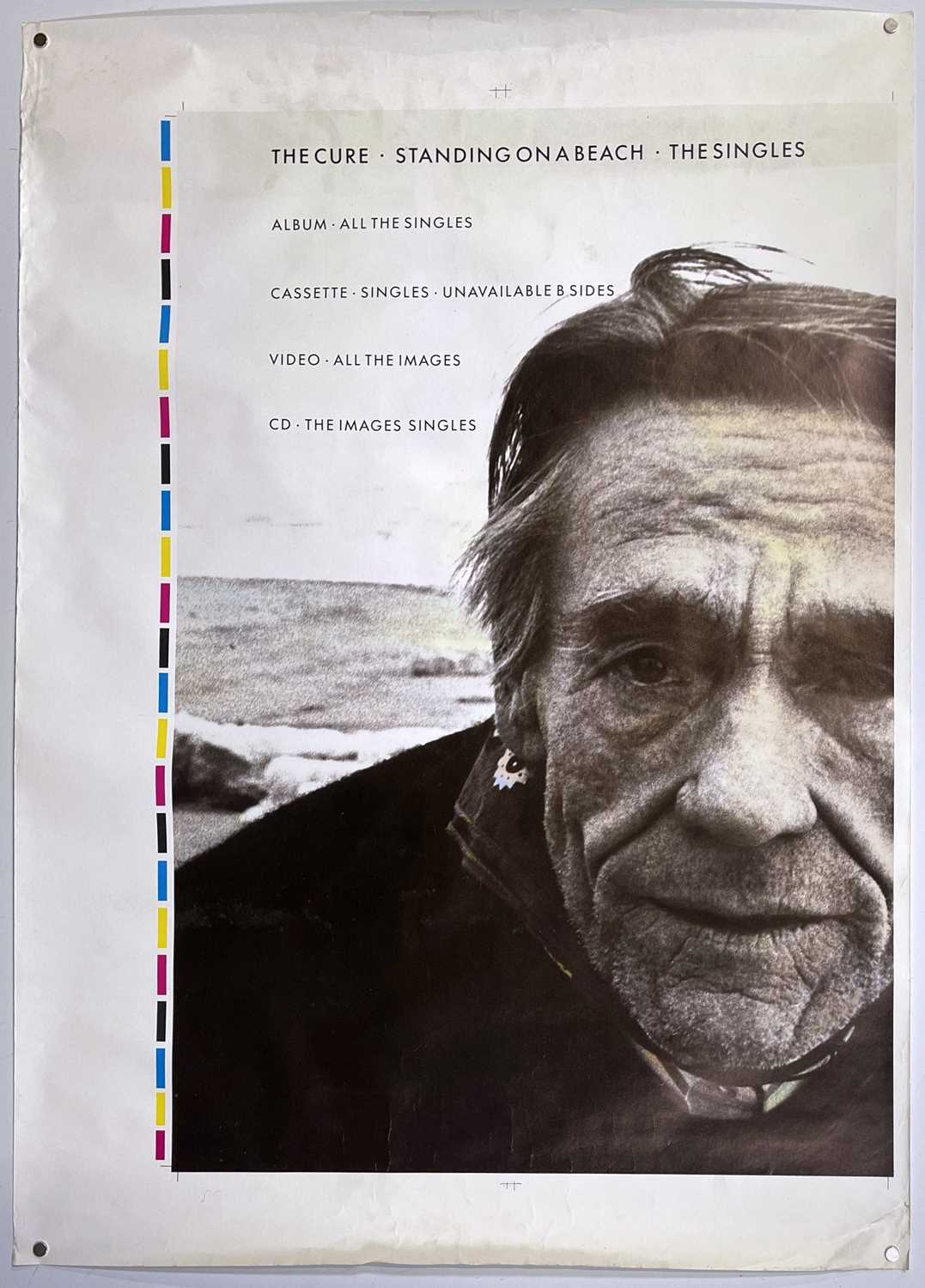 Lot 444 - THE CURE - UNCUT PROOF POSTER 'STANDING ON A BEACH'.