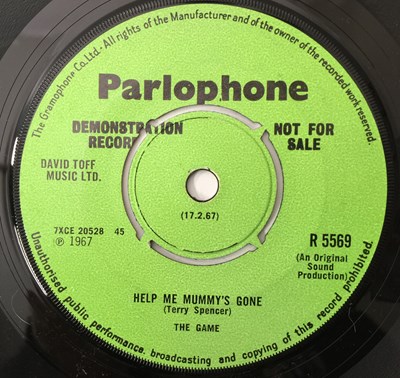 Lot 296 - THE GAME - IT'S SHOCKING WHAT THEY CALL ME 7" (ORIGINAL UK DEMO - PARLOPHONE R 5569)