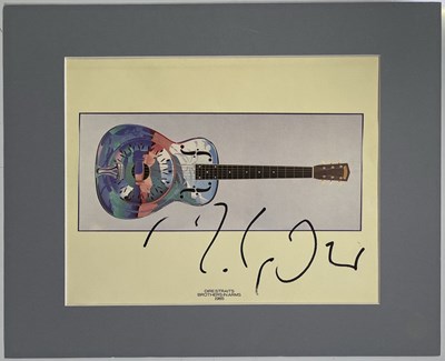 Lot 291 - DIRE STRAITS INTEREST - MARK KNOPFLER SIGNED ART PRINT.