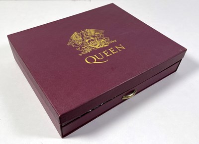 Lot 405 - QUEEN - BOX OF TRICKS BOX SET AND EXTRAS.