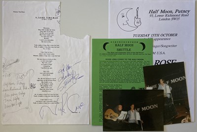 Lot 300 - NICK CAVE SIGNED LYRIC PAGE