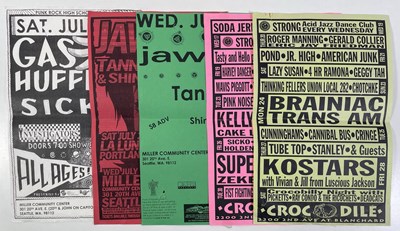 Lot 2110176 - US INDIE/ALT/HARDCORE - ORIGINAL 1990S CONCERT POSTERS.