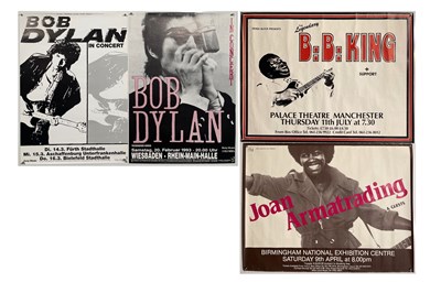 Lot 173 - 1980S CONCERT POSTERS - JOAN ARMATRADING / BB KING/BOB DYLAN.