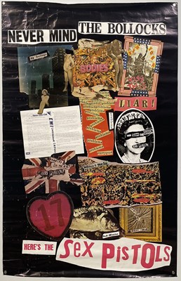 Lot 586 - SEX PISTOLS - UNFOLDED NMTB INSERT POSTER.