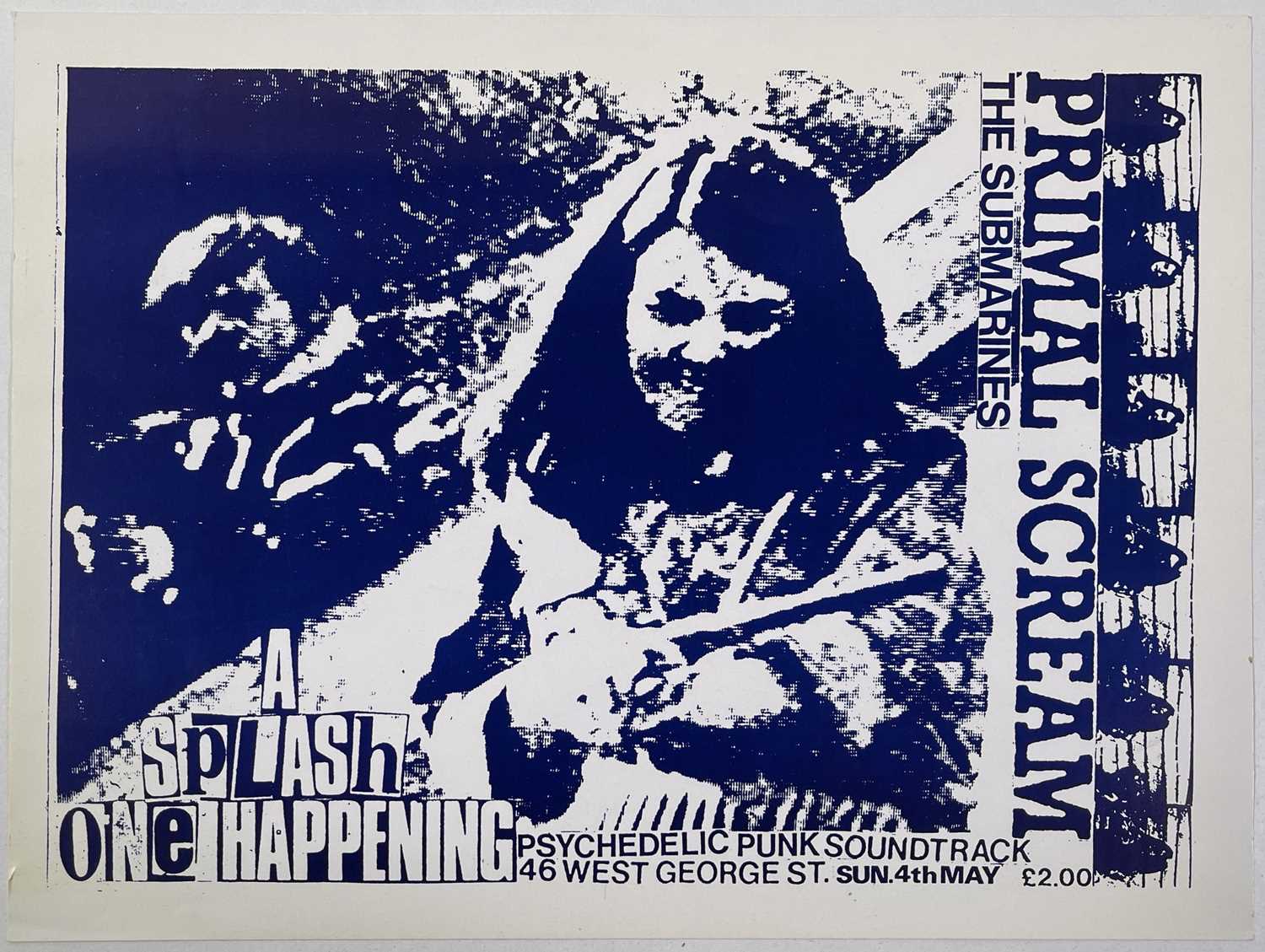 Lot 174 Primal Scream Splash One Poster 1986