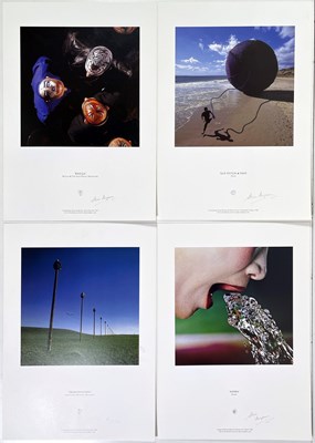 Lot 177 - STORM THORGERSON SIGNED ALBUM COVER PRINTS - PHISH / ASHRA AND MORE.