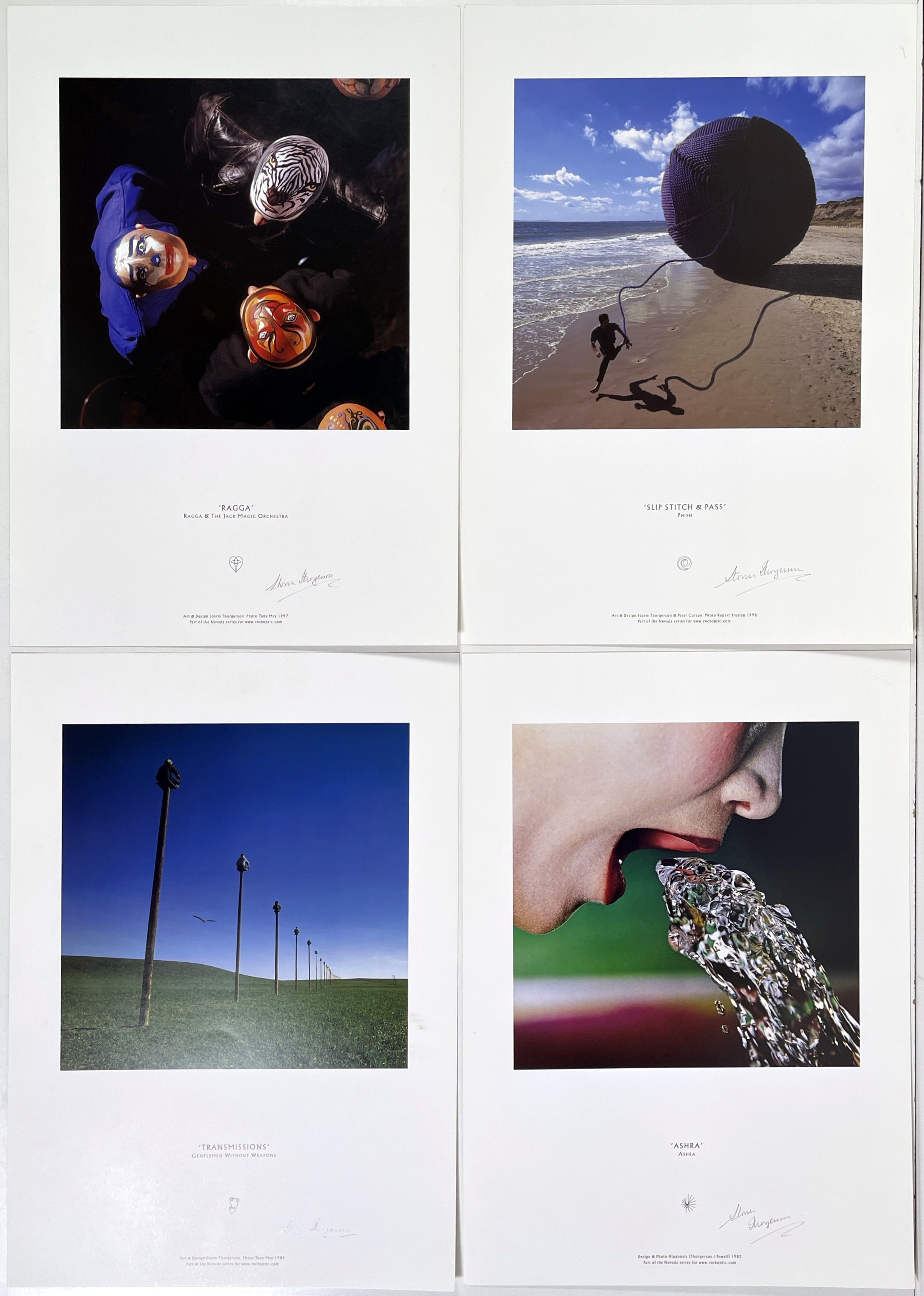 Lot 177 - STORM THORGERSON SIGNED ALBUM COVER PRINTS