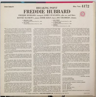 Lot 32 - FREDDIE HUBBARD - BREAKING POINT LP (OG - BLUE NOTE 4172)