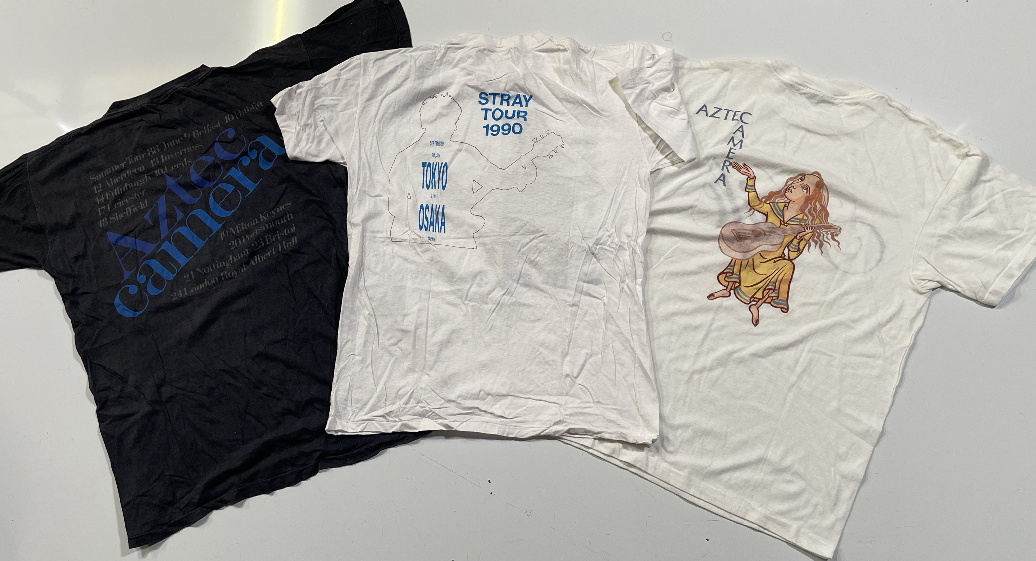 aztec camera STRAY TOUR 1990 Tシャツ　Lサイズ aztec camera STRAY TOUR 1990 Tシャツ Lサイズ VINTAGE 1990