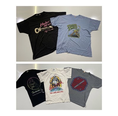 Lot 336 - ORIGINAL 1970S/80S T-SHIRTS INC LIVE AID T-SHIRT.