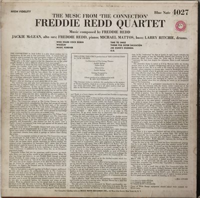 Lot 127 - FREDDIE REDD QUARTET WITH JACKIE MCLEAN - THE MUSIC FROM THE CONNECTION LP (ORGINAL US COPY - BLUE NOTE BLP 4027)