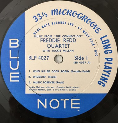 Lot 127 - FREDDIE REDD QUARTET WITH JACKIE MCLEAN - THE MUSIC FROM THE CONNECTION LP (ORGINAL US COPY - BLUE NOTE BLP 4027)