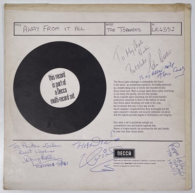 Lot 300 - THE TORNADOS - 'FACTORY SAMPLE' AWAY FROM IT ALL (SIGNED).