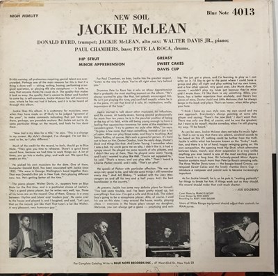 Lot 130 - JACKIE MCLEAN - NEW SOIL LP (ORIGINAL US COPY - BLUE NOTE BLP 4013)