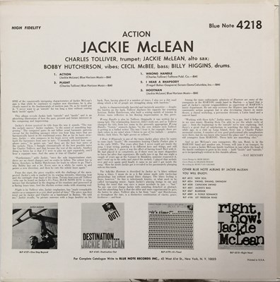 Lot 131 - JACKIE MCLEAN - ACTION LP (ORIGINAL US BLUE NOTE COPY - BLP 4218)