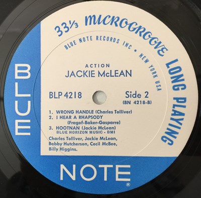 Lot 131 - JACKIE MCLEAN - ACTION LP (ORIGINAL US BLUE NOTE COPY - BLP 4218)