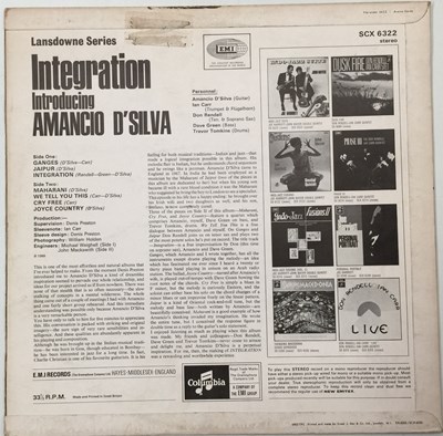 Lot 136 - AMANCIO D'SILVA - INTEGRATION LP (ORIGINAL UK PRESSING - COLUMBIA SCX 6322)
