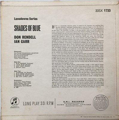 Lot 138 - DON RENDELL IAN CARR QUINTET - SHADES OF BLUE LP (ORIGINAL UK COPY - COLUMBIA 33SX 1733)