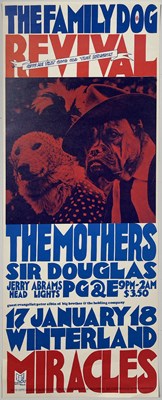 Lot 180 - SAN FRANCISCO / PSYCH POSTER - THE MOTHERS/MIRACLES.