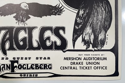 Lot 181 - THE EAGLES - 1975 CONCERT POSTER.