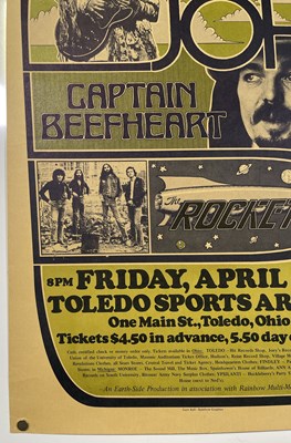 Lot 183 - CAPTAIN BEEFHEART / DR. JOHN / THE ROCKETS - 1974 CONCERT POSTER.