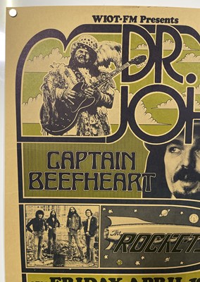 Lot 183 - CAPTAIN BEEFHEART / DR. JOHN / THE ROCKETS - 1974 CONCERT POSTER.