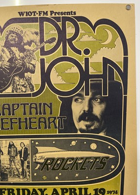 Lot 183 - CAPTAIN BEEFHEART / DR. JOHN / THE ROCKETS - 1974 CONCERT POSTER.