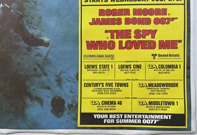 Lot 230 - JAMES BOND - THE SPY WHO LOVED ME (1977) - US DRIVE IN POSTER.