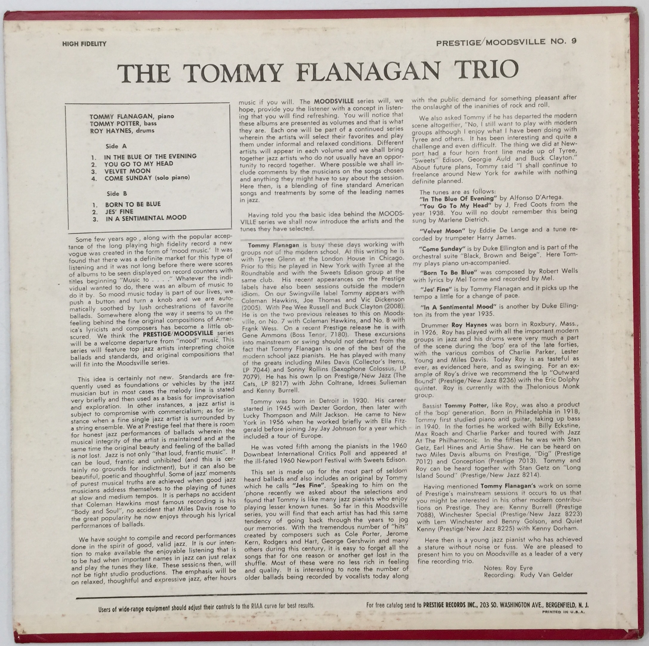 洋楽 The  Flanagan Trio moods ville 9 71wpHbK8O0L._UF1000,1000_QL80_.jpg