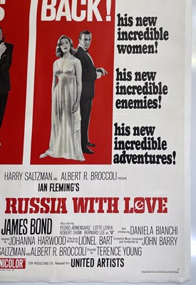 Lot 82 - JAMES BOND - FROM RUSSIA WITH LOVE (1963) - US THREE-SHEET POSTER.