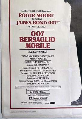 Lot 287 - JAMES BOND - A VIEW TO A KILL (1985) - ITALIAN POSTER.