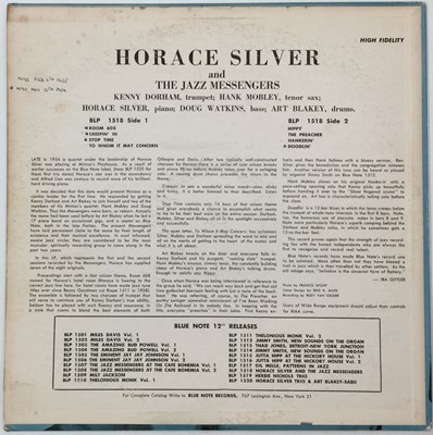 Lot 44 - HORACE SILVER & THE JAZZ MESSENGERS LP (BLP 1518 - LEXINGTON OG)