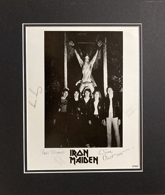 Lot 291 - IRON MAIDEN SIGNED PHOTOGRAPH