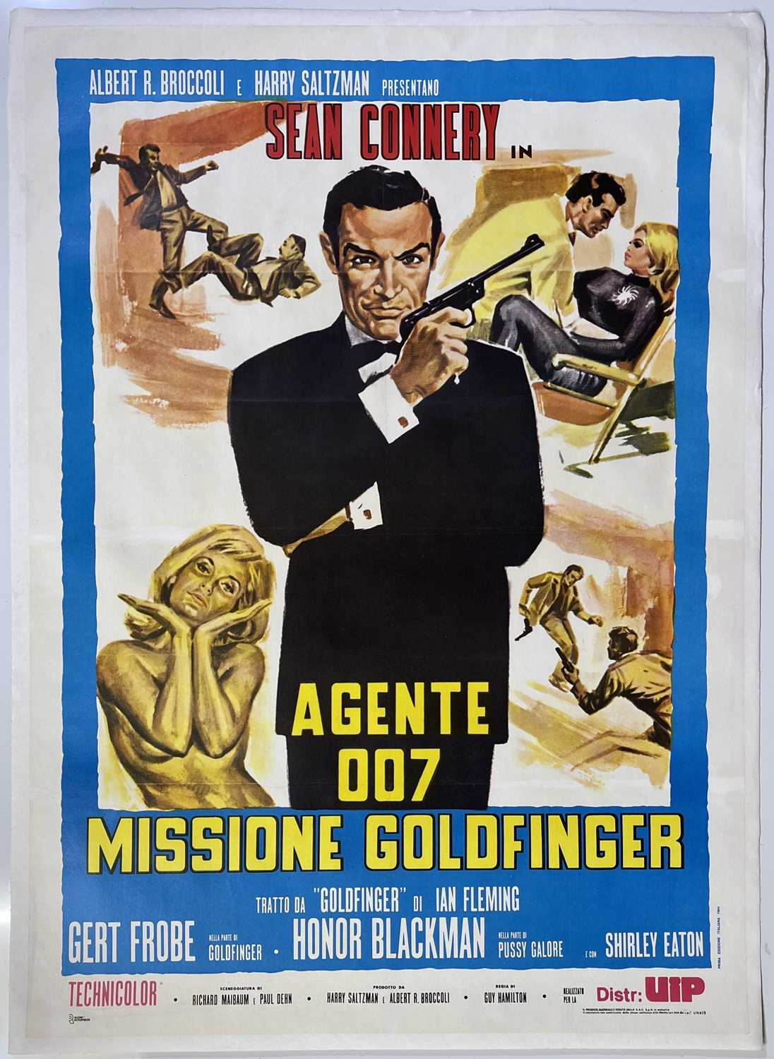 Lot 96 - JAMES BOND - GOLDFINGER (1964) ITALIAN TWO-SHEET POSTER.