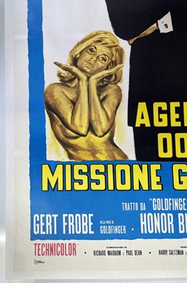 Lot 96 - JAMES BOND - GOLDFINGER (1964) ITALIAN TWO-SHEET POSTER.