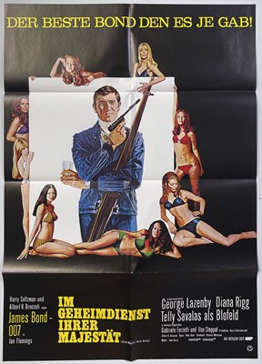 Lot 164 - JAMES BOND - ON HER MAJESTY'S SECRET SERVICE (1969) - ORIGINAL GERMAN POSTER.