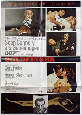 Lot 97 - JAMES BOND - GOLDFINGER (1964) - GERMAN POSTER.