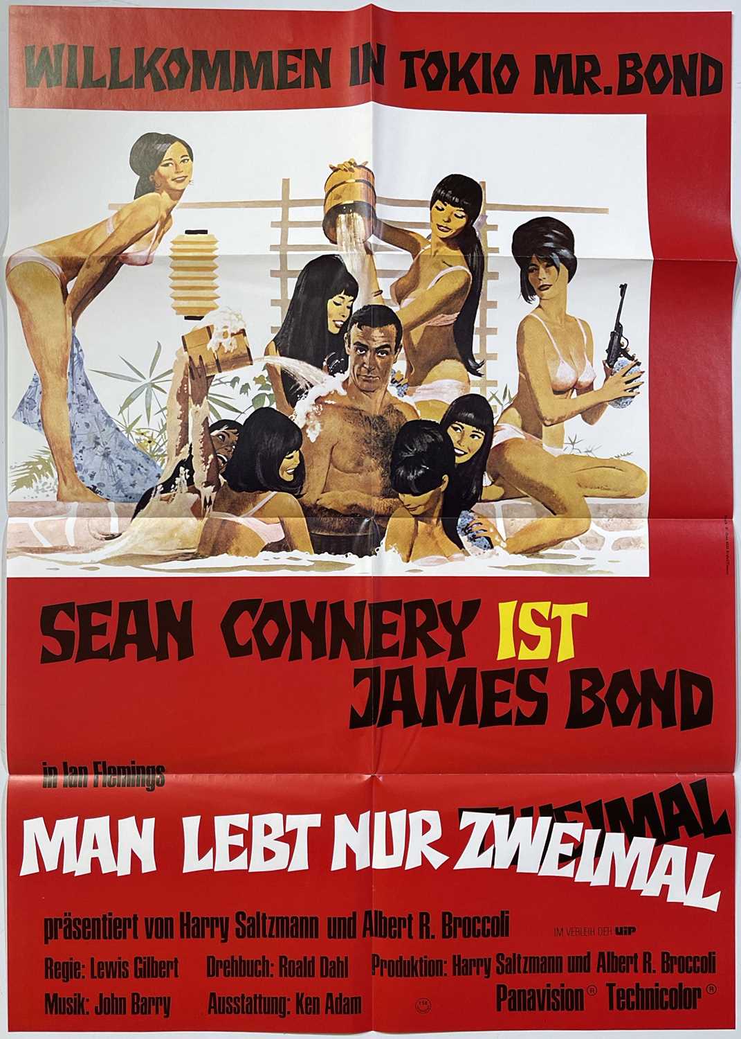 Lot 129 - JAMES BOND - YOU ONLY LIVE TWICE (1967) - GERMAN POSTER.