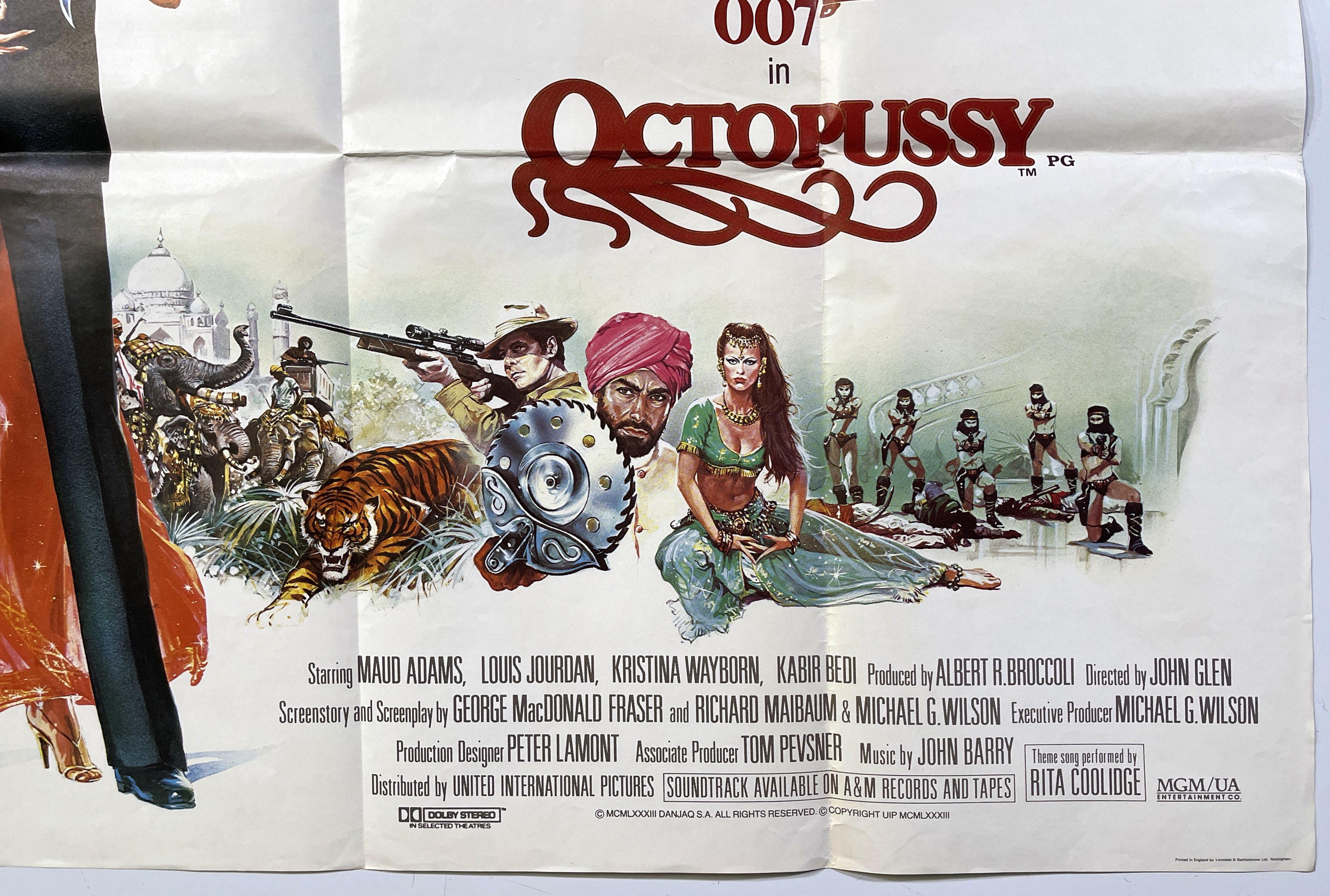 Lot 274 James Bond Octopussy 1983 Original Uk