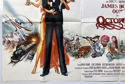 Lot 274 - JAMES BOND - OCTOPUSSY (1983) - ORIGINAL UK QUAD.