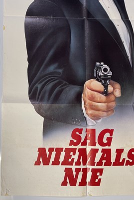 Lot 280 - JAMES BOND - NEVER SAY NEVER AGAIN (1983) - GERMAN POSTER.