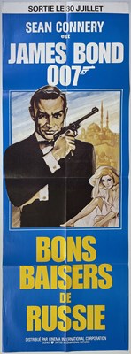 Lot 83 - JAMES BOND - C 1980S RUSSIA WITH LOVE FRENCH POSTER.